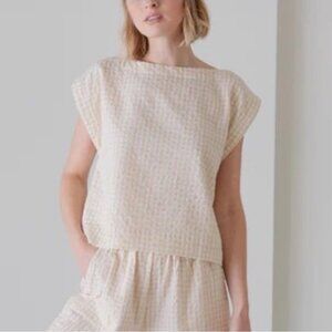 Laude the Label Everyday top in birch gingham